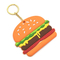 Μαλακή χαριτωμένη Burger PVC βασική αλυσίδων 2$α τρισδιάστατη προώθησης βασική αλυσίδα τροφίμων δώρων μίνι