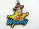 Toy Story Woody Keychain Εξολκέα με φερμουάρ Μαλακό pvc, προσαρμοσμένο μπρελόκ από καουτσούκ