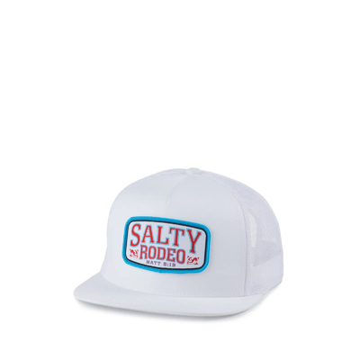 Αλμυρό λευκό ροντέο Snapback ΚΑΠ ατόμων cOem με τα υφαμένα καπέλα σχεδιαστών μπαλωμάτων λογότυπων