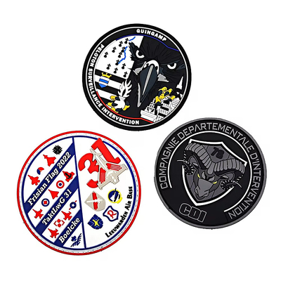 Προσαρμοσμένο Eco Friendly Morale PVC Patch για τσάντες ρούχων και καπέλα