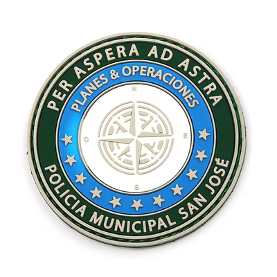 Προσαρμοσμένο Eco Friendly Morale PVC Patch για τσάντες ρούχων και καπέλα