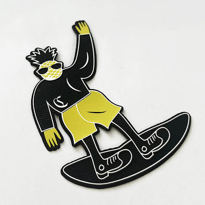 Περιβαλλοντικά φιλικό αδιάβροχο PVC Patch Custom Clothing Logo Ηθικό Patch 4mm