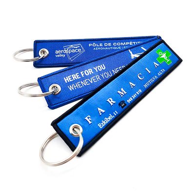 Υφαντικό Custom Blank Motorcycle Embroidery Keychain Embroidered Anime Key Jet Tag για αυτοκίνητο και μοτοσυκλέτα