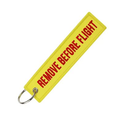 OEM ODM Αφαίρεση πριν από την πτήση Keychain Προσαρμόσιμο σχέδιο λογότυπου