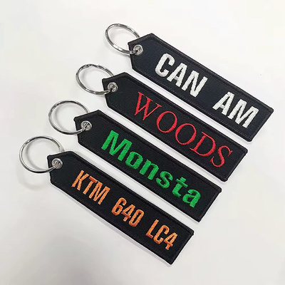 Κόκκινο Custom κεντημένο κλειδαριό με αποδεκτό OEM / ODM
