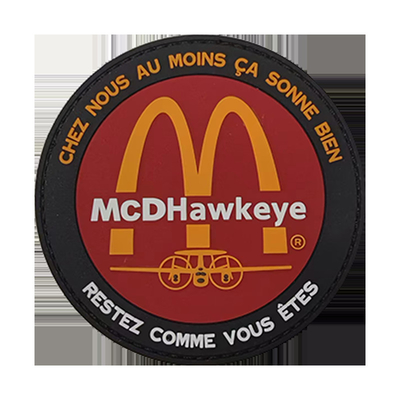 Προσαρμοσμένο σίδερο σε ετικέτα PVC Πακέτο Wholesale Brand Logo Badge Πακέτα PVC για ρούχα