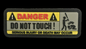 Μην αγγίξτε χτυπημένο το θάνατος κίτρινο Recon ΣΦΡΑΓΊΔΩΝ μπαλωμάτων PVC ηθικού πεζικό φ-35 USAF