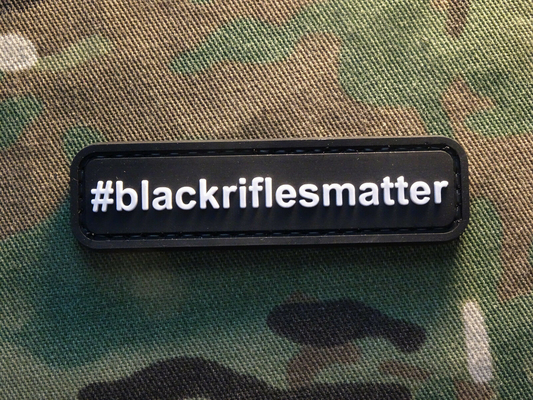 BlackRiflesMatter μαύρη PVC στρατιωτική τυπωμένη ύλη μεταφοράς μπαλωμάτων τρισδιάστατη για τα υφάσματα