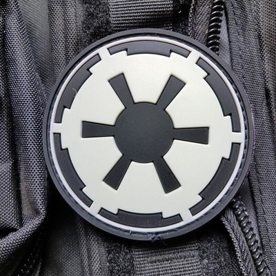 Velcro που υποστηρίζει PVC το λαστιχένιο μπαλωμάτων συνήθειας σύμβολο αυτοκρατοριών του Star Wars γαλαξιακό