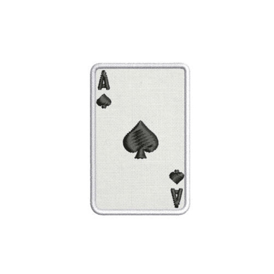 Άσσος κεντημένου πόκερ Blackjack Vegas μπαλωμάτων καρδιών του συνήθεια