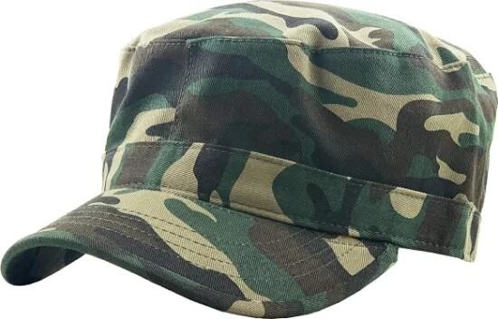 Προσαρμοσμένο Καπέλο Στρατού Βασικό Στρατιωτικό Στυλ Καπέλο 100% Αναπνευστικό Βαμβάκι Plain Flat Top Twill