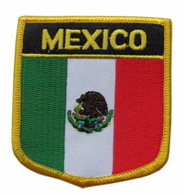 Twill σημαιών του Μεξικού κεντημένο συνήθεια μπάλωμα 12C υποβάθρου Washable