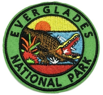Everglades εθνικός σίδηρος μπαλωμάτων πάρκων κεντημένος συνήθεια στην υποστήριξη Twill του υποβάθρου υφάσματος
