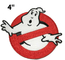Το Ghostbusters κανένας κεντημένος σίδηρος μπαλωμάτων φαντασμάτων συνήθεια/ράβει στο λογότυπο Applique κινηματογράφων διακριτικών