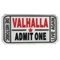 Pantone χρώματος συνήθειας λαστιχένια λογότυπων μπαλωμάτων Valhalla εισόδων μπαλώματα PVC εισιτηρίων μαλακά