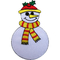 Χριστουγεννιάτικο Χιονάνθρωπος Προσαρμοσμένο Κεντημένο Μπάλωμα Σίδερο / Ράψτε στη Διακόσμηση XMAS απλικέ σήμα