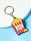 Προσαρμοσμένο γίνοντα Popcorn κινούμενων σχεδίων μαλακό λάστιχο PVC Keychains εξατομικευμένο