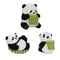 Χαριτωμένος σίδηρος της Panda 7C κινούμενων σχεδίων στο μπάλωμα κεντητικής για τον ιματισμό σακακιών