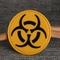 τρισδιάστατη λαστιχένια PVC μπαλωμάτων τακτική προειδοποίησης ακτινοβολίας Biohazard πυρηνική