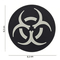 τρισδιάστατη λαστιχένια PVC μπαλωμάτων τακτική προειδοποίησης ακτινοβολίας Biohazard πυρηνική