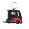 2$ο τρισδιάστατο λαστιχένιο Keychains PMS μαλακό λογότυπο Forklifts αυτοκινήτων συνήθειας PVC