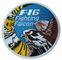 4» σίδηρος γερακιών πάλης F-16 στα κεντημένα μπαλώματα