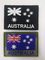 Υποστήριξη velcro μπαλωμάτων κεντητικής συνόρων Merrow λέιζερ σχεδίων σημαιών της Αυστραλίας