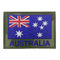 Υποστήριξη velcro μπαλωμάτων κεντητικής συνόρων Merrow λέιζερ σχεδίων σημαιών της Αυστραλίας