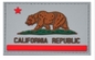 Καλιφόρνιας Δημοκρατίας χρωματισμένο σημαία ηθικού PVC φιλικό μαλακό PVC Eco μπαλωμάτων τρισδιάστατο