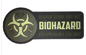 Φιλικός Eco μπαλωμάτων ηθικού PVC συνήθειας Biohazard που αποτυπώνεται σε ανάγλυφο/Debossed 2$ο τρισδιάστατο λογότυπο